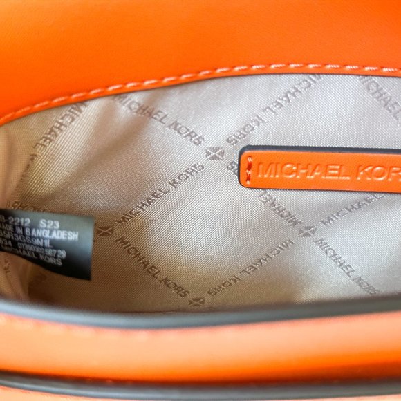 Michael Kors Sloan Editor Small Flap Belt Bag Fanny Pack Clutch Poppy - Picture 11 of 13